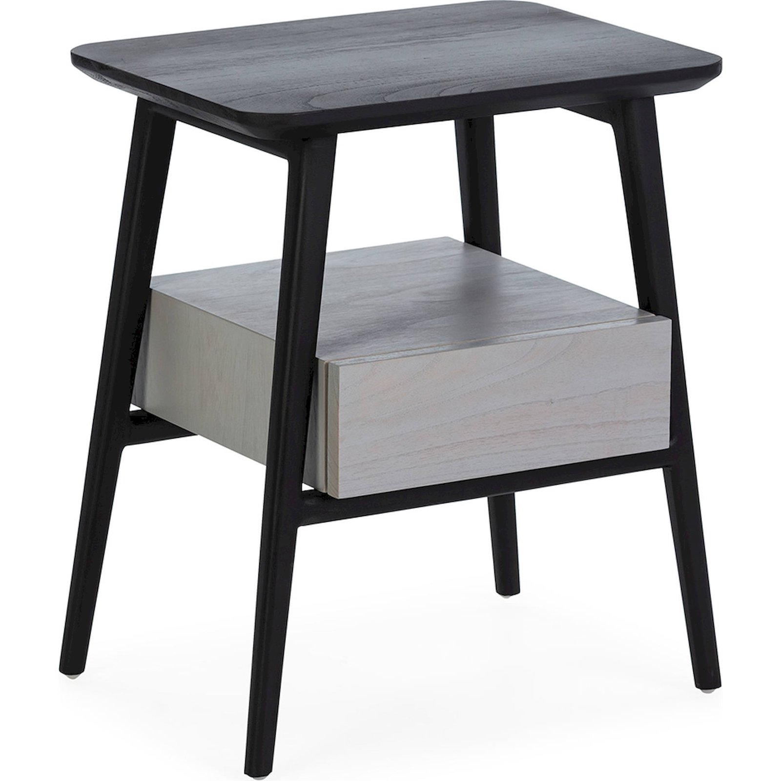 Table de chevet en bois de cèdre patiné, RECOLLECTION