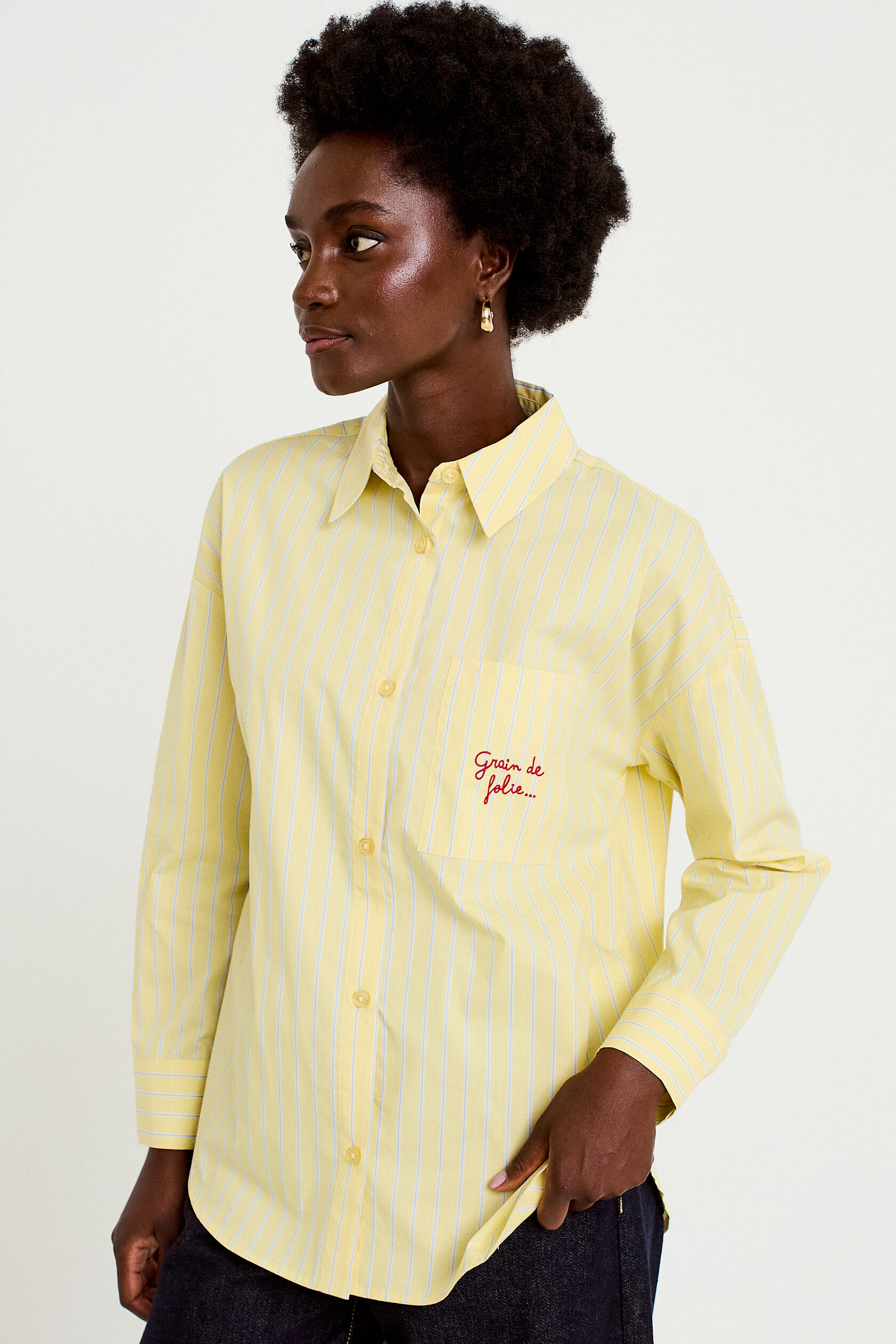Chemise oversize manches longues, CACHE CACHE