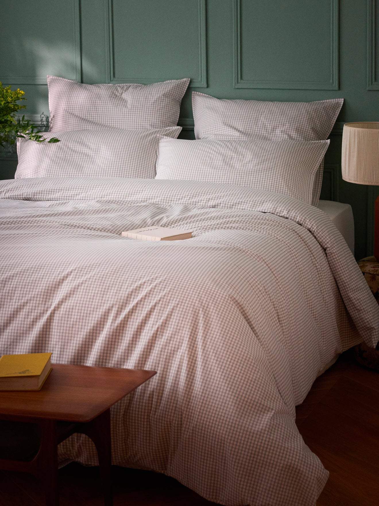 Housse de couette percale de coton tissé teint "MARIN", CYRILLUS