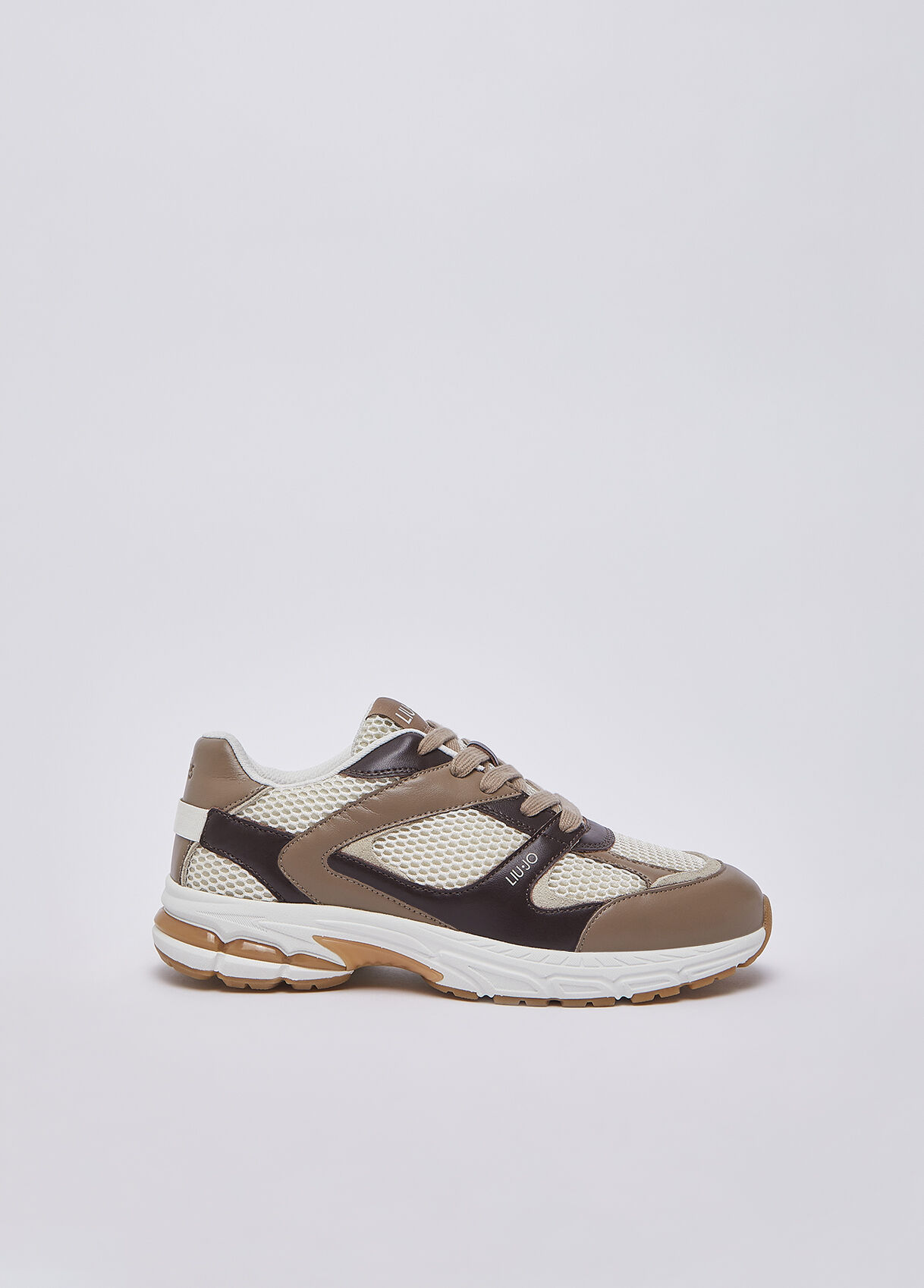 Sneakers en cuir et mesh, LIU JO