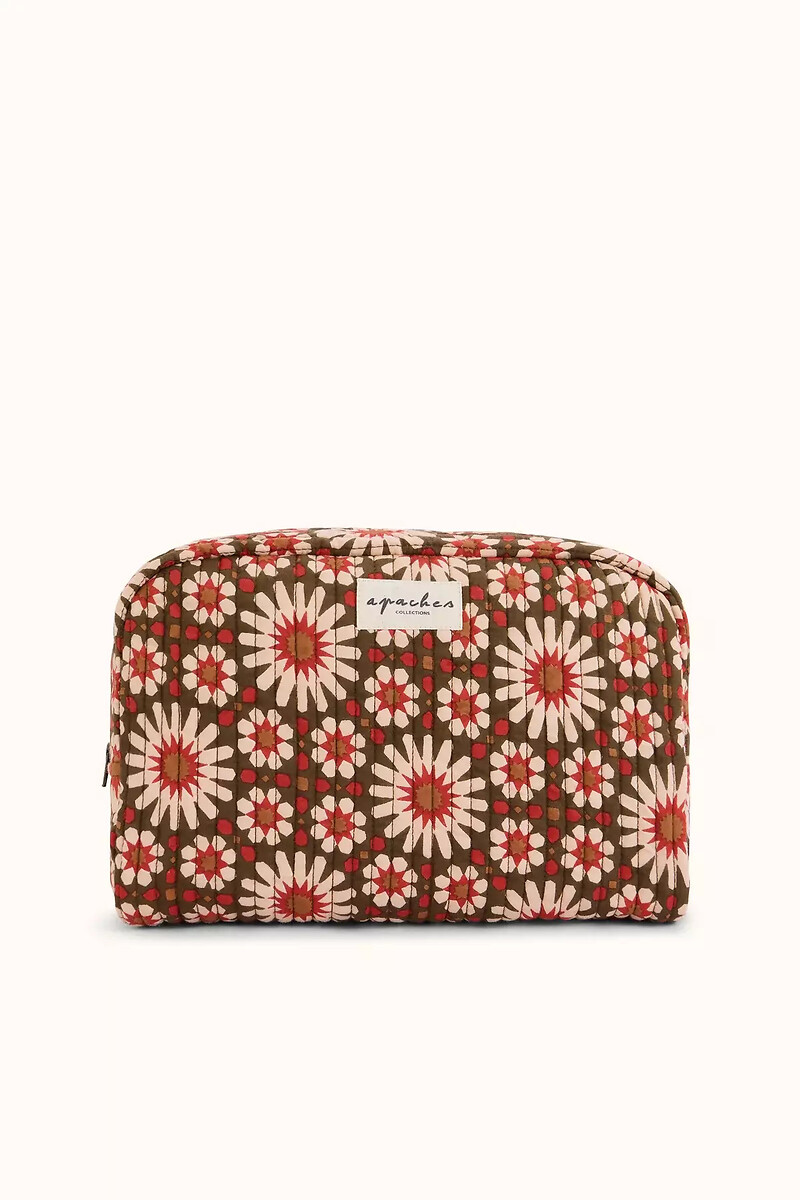 Grande trousse de toilette, imprimé floral, GAYANE, APACHES COLLECTIONS