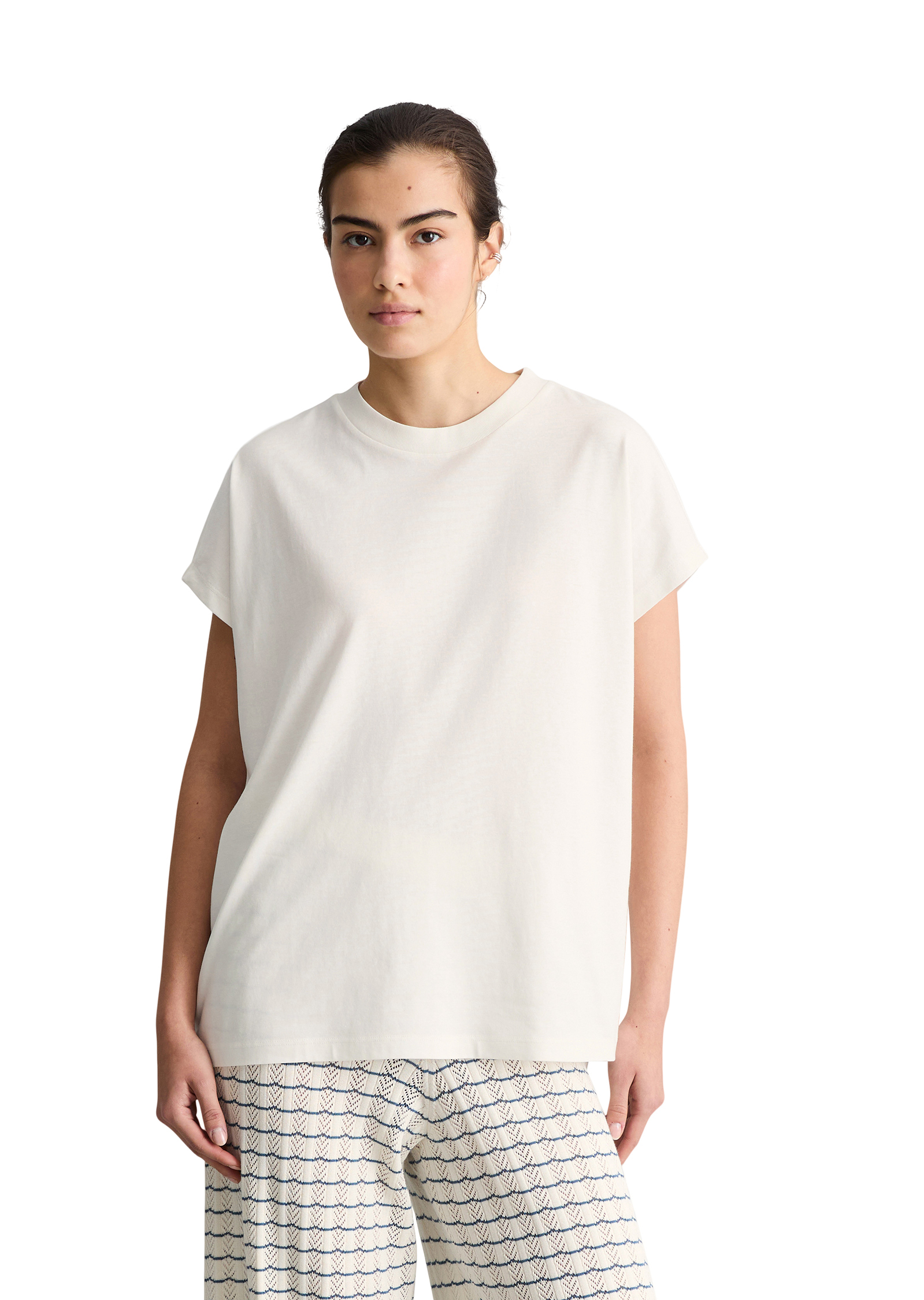T-shirt DfC surdimensionné en coton organique, MARC O’POLO DENIM