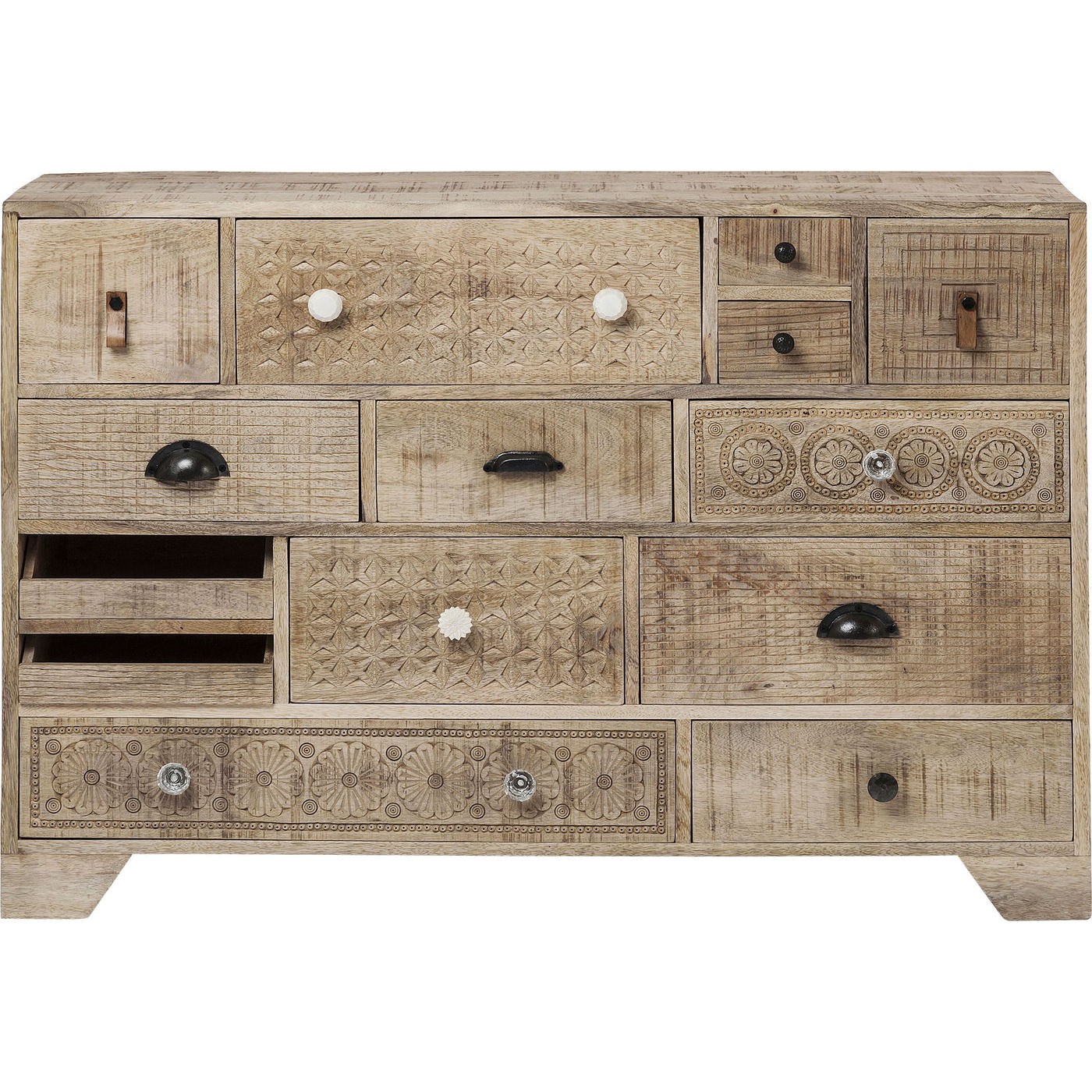 Commode 14 tiroirs en manguier, PURO, KARE DESIGN
