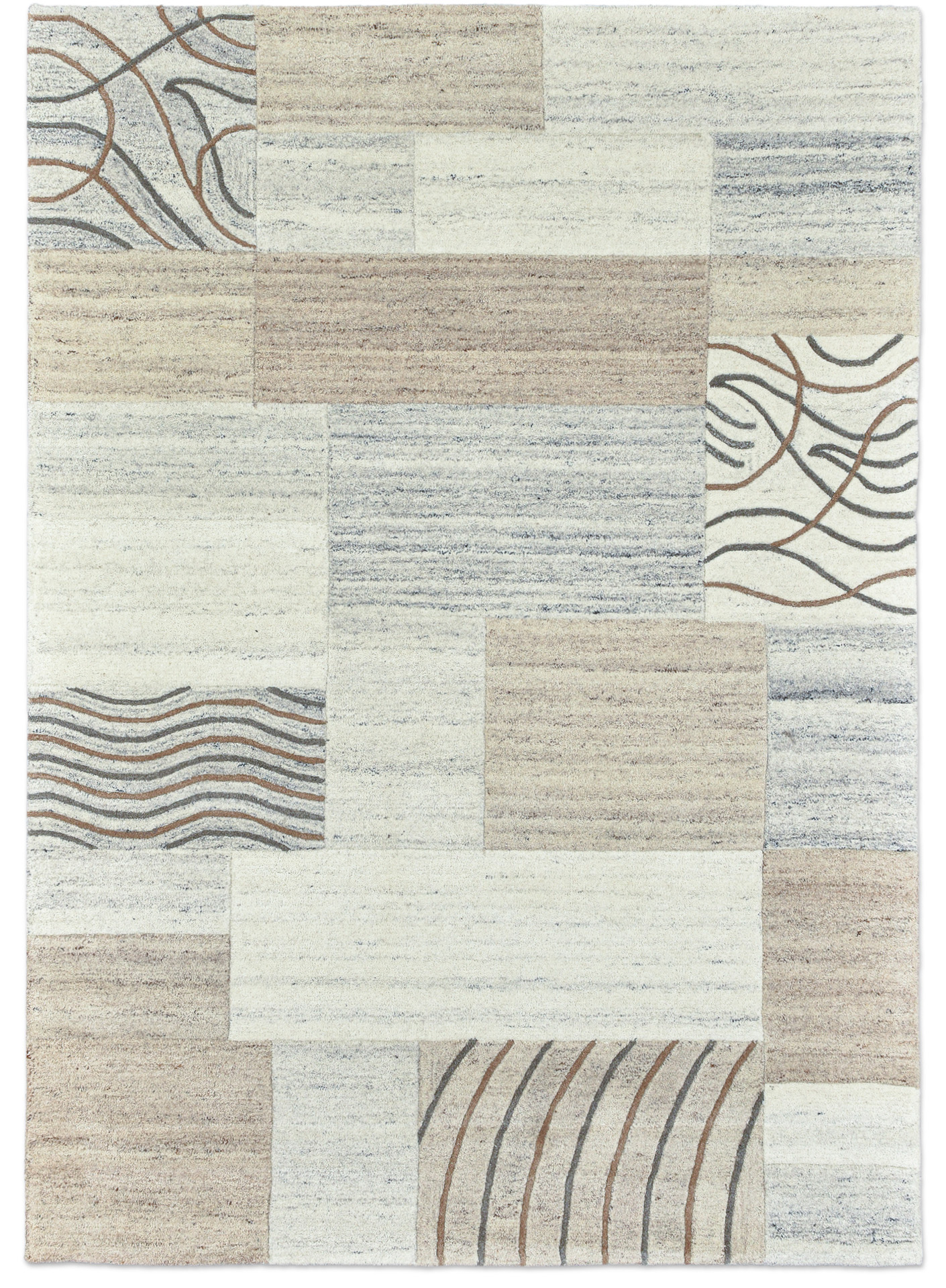 Tapis de salon tufté main - ROYAL NATUR, THEKO
