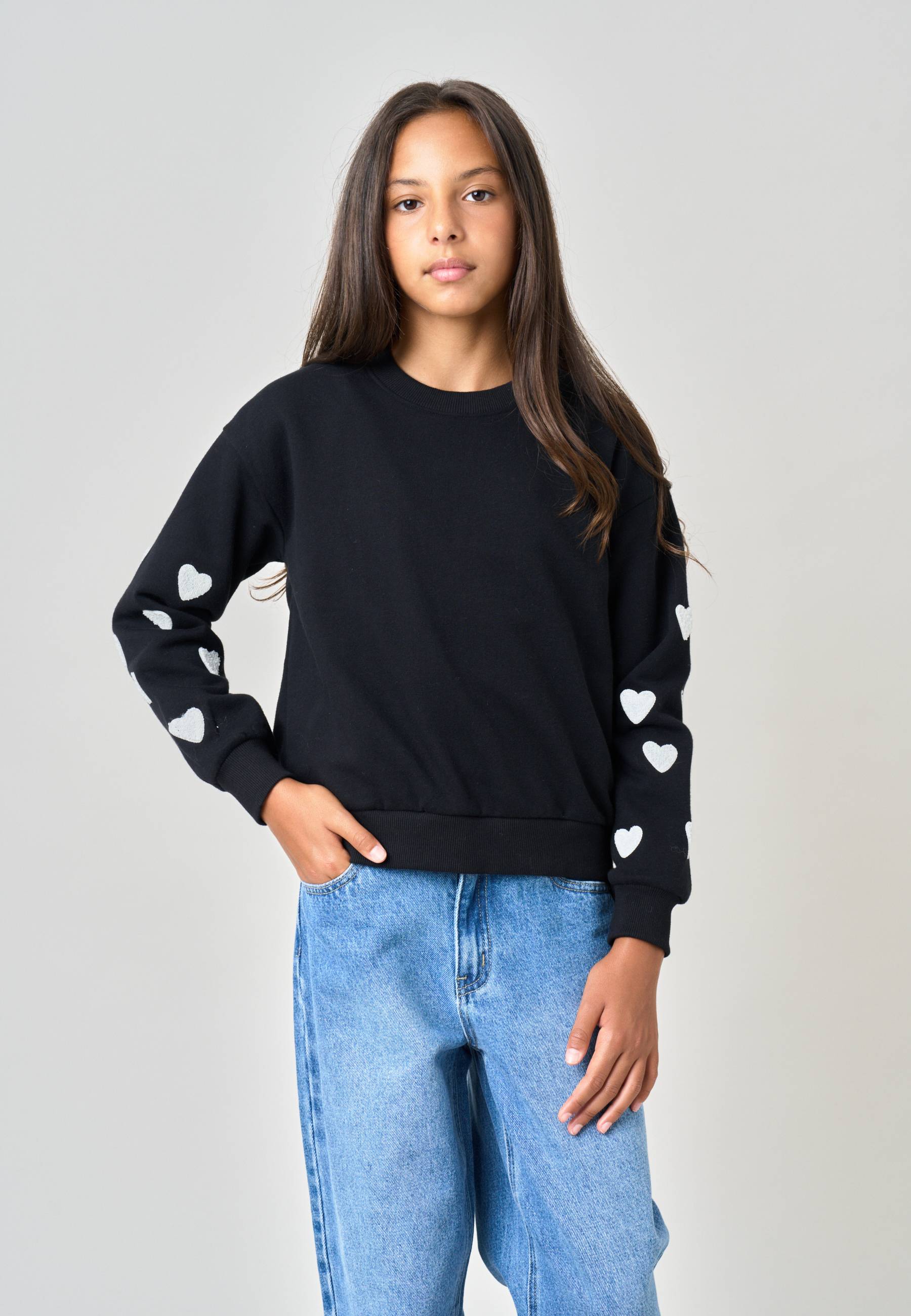 Sweat fille en coton mélangé SARINA, DEELUXE