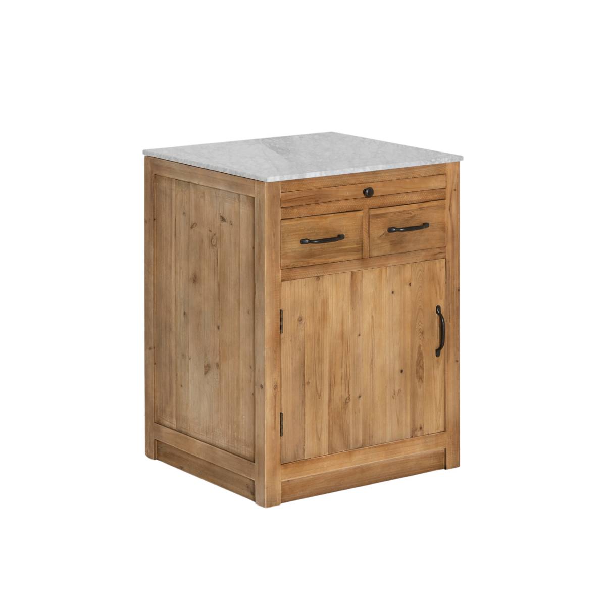 Meuble bas de cuisine en bois recyclé EPURE, MADE IN MEUBLES 