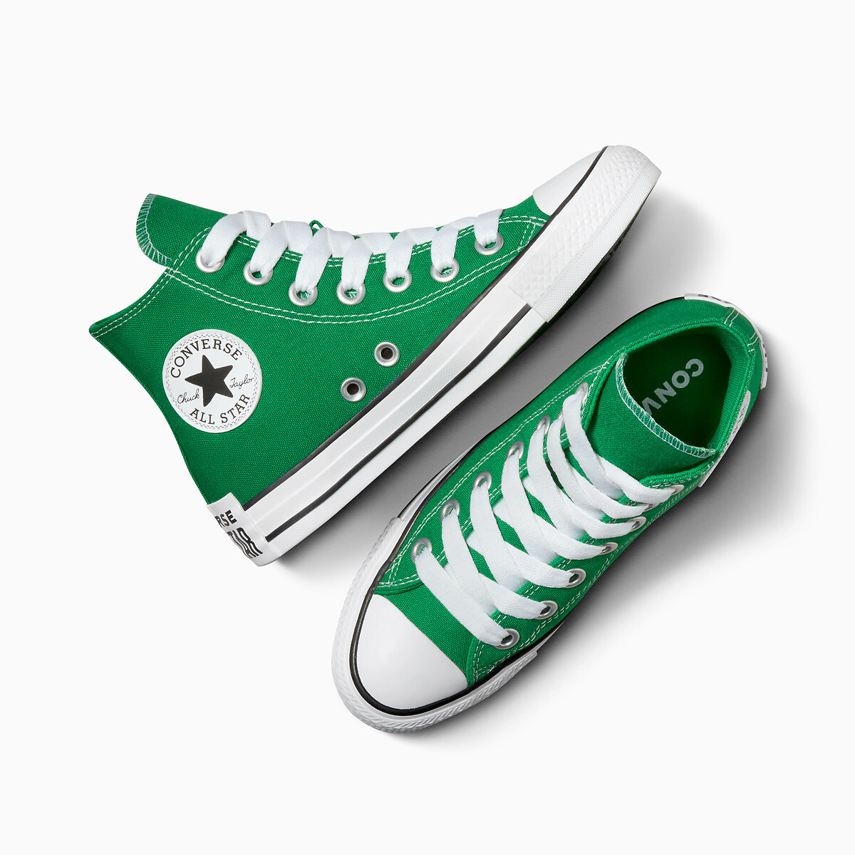Kelly green converse shoes top