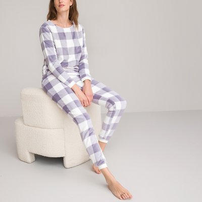 Pijama de tejido polar con cuadros LA REDOUTE COLLECTIONS