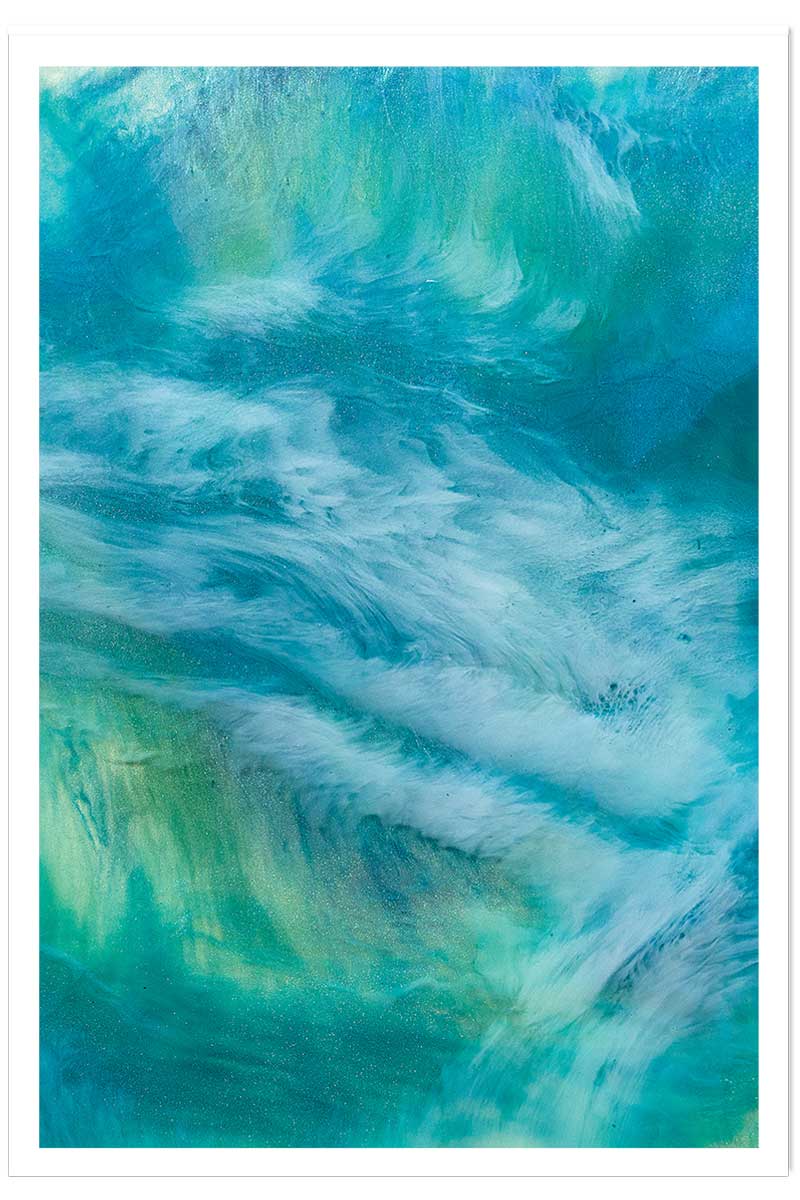 Poster bleu nebuleux, HEXOA