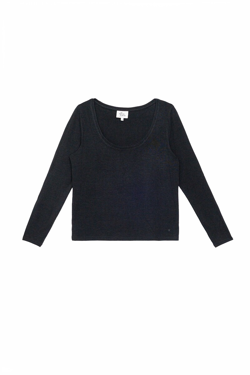 T-shirt met ronde hals en lange mouwen, LA PETITE ETOILE