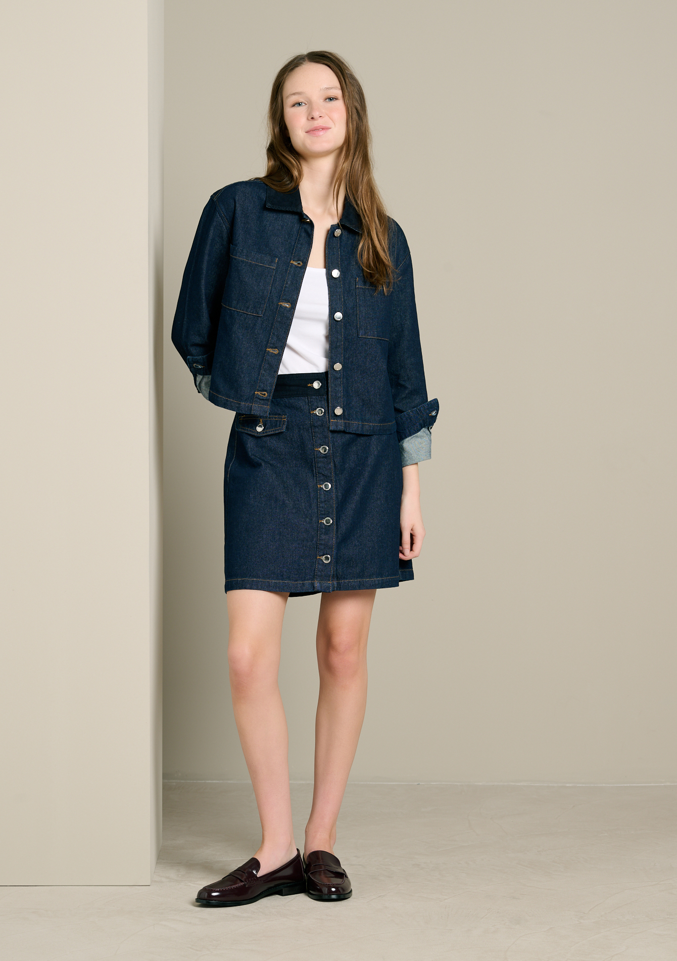 Mini-jupe en denim, LOLALIZA