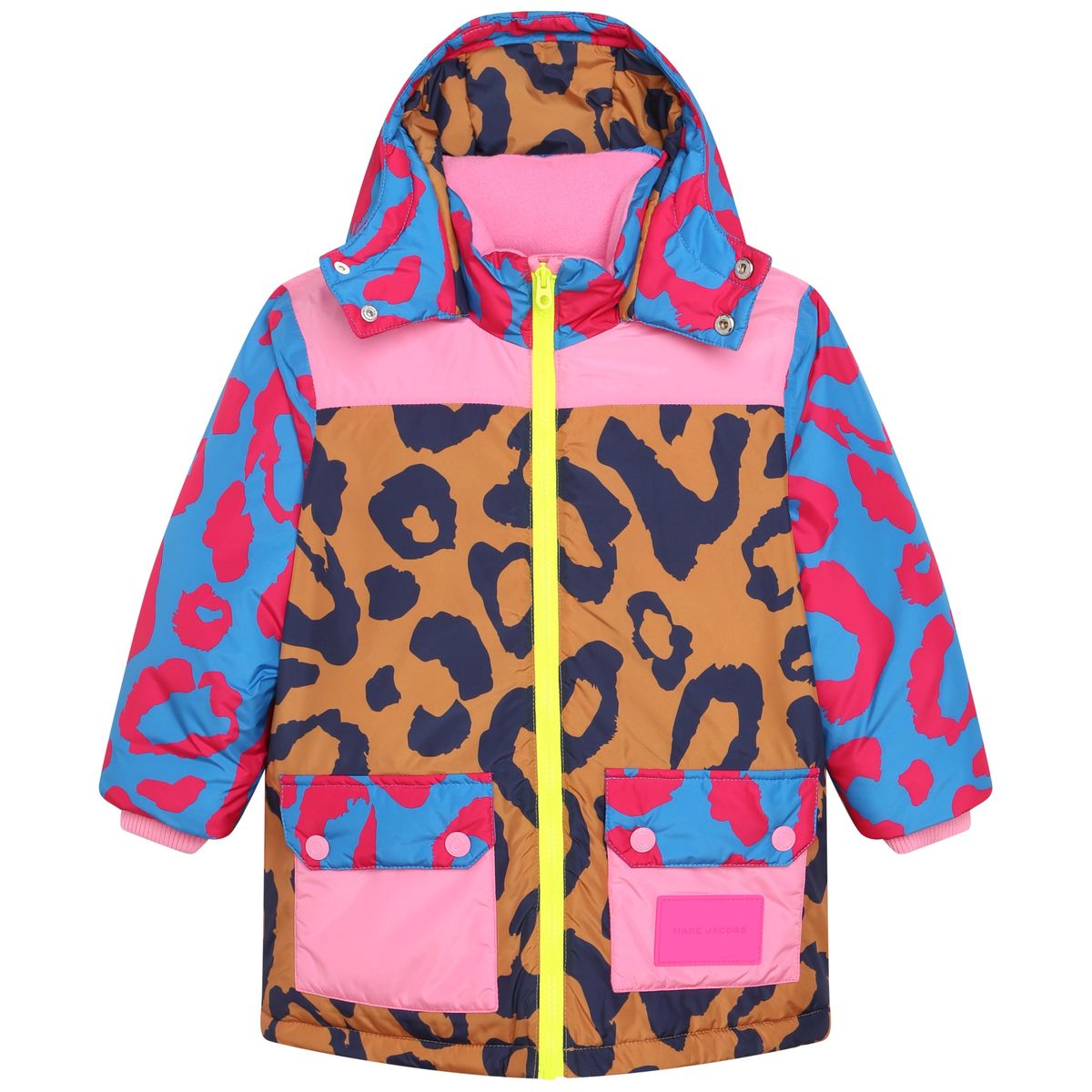 Combinaison de ski matelassée à capuche et motif color block (du 2 au 8  ans)