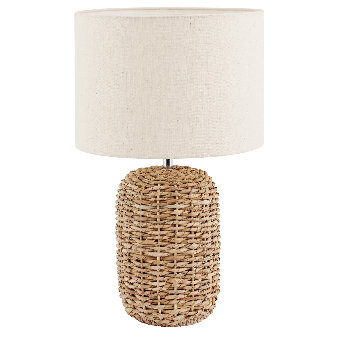 Woven store table lamp