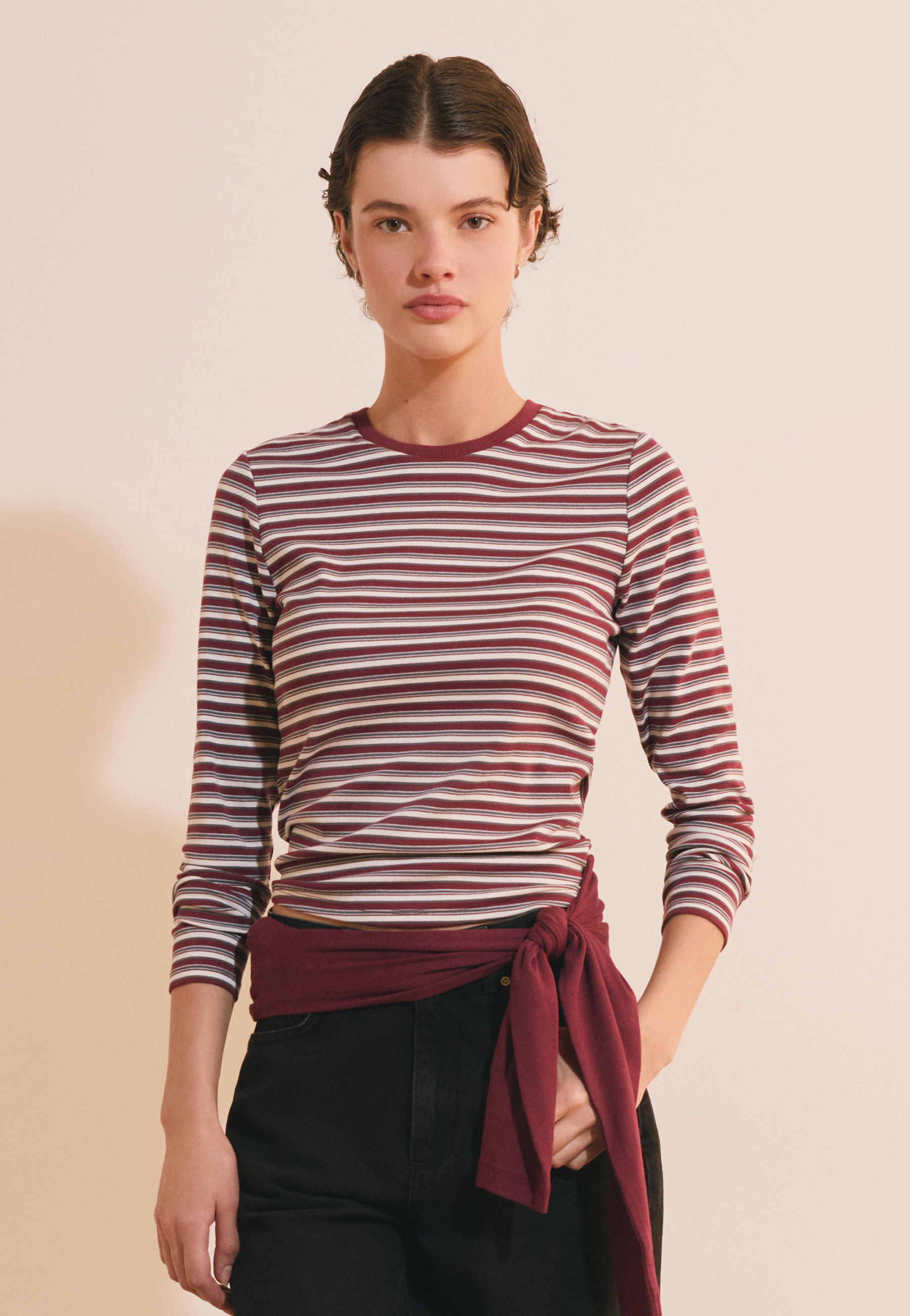 T-shirt à rayures en coton ADELIE, ETAM