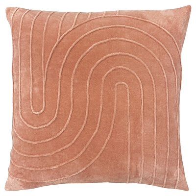 Mangata Pleated Velvet Filled Cushion 45x45cm SO'HOME