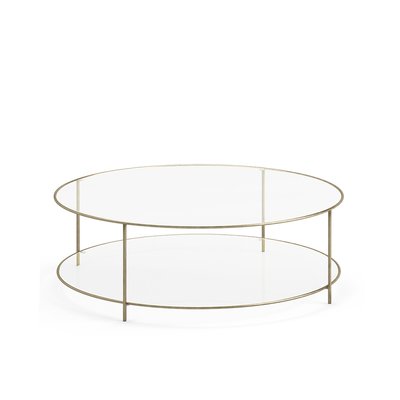 Sybil Tempered Glass Round Coffee Table AM.PM