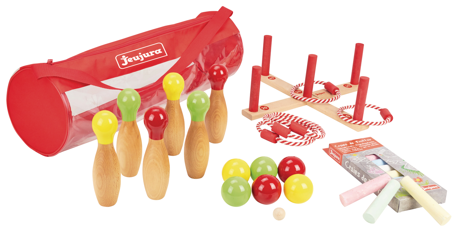 Jeujura Pack De Jeux D'exterieur En Bois, JEUJURA