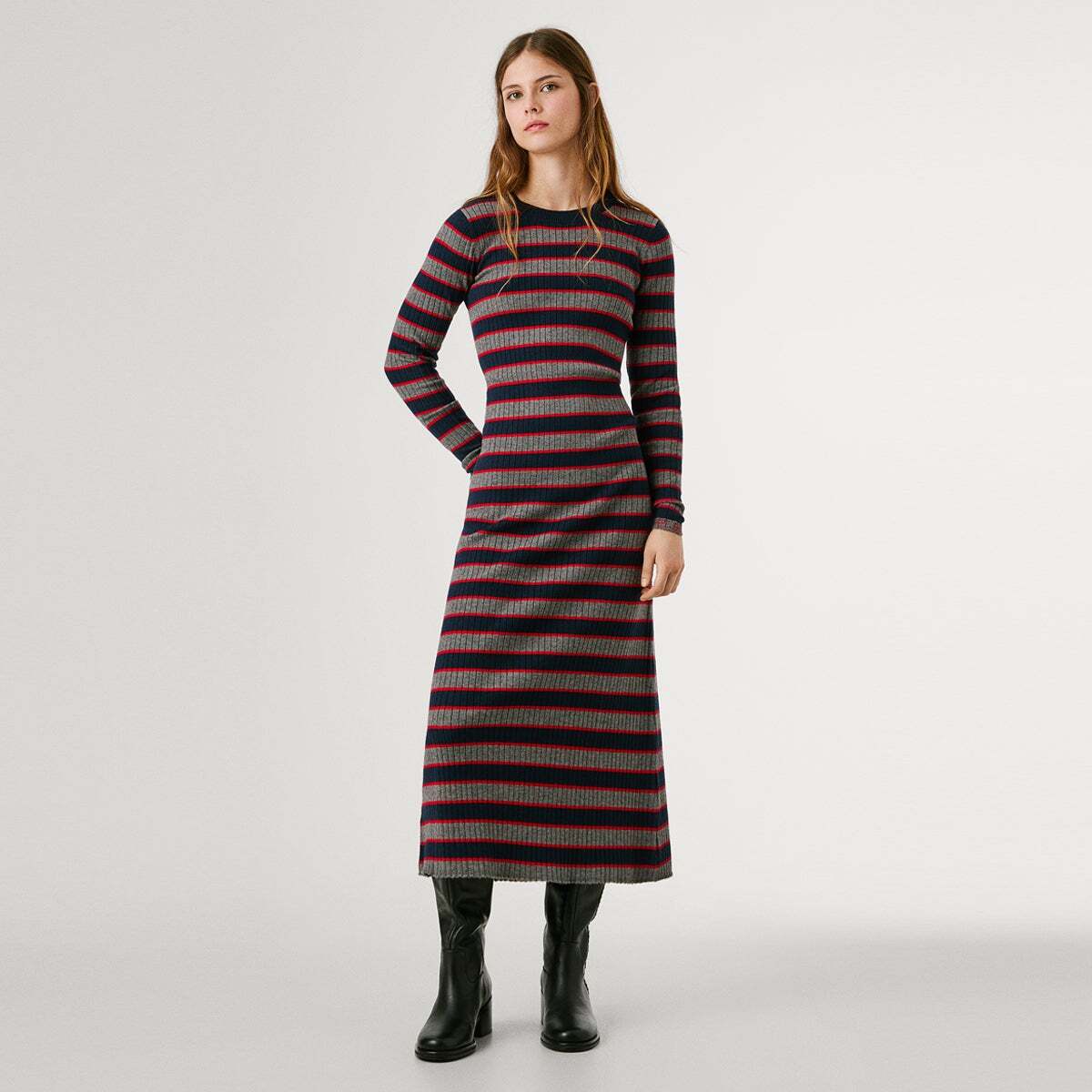 Robe Longue Côtelée, PEPE JEANS