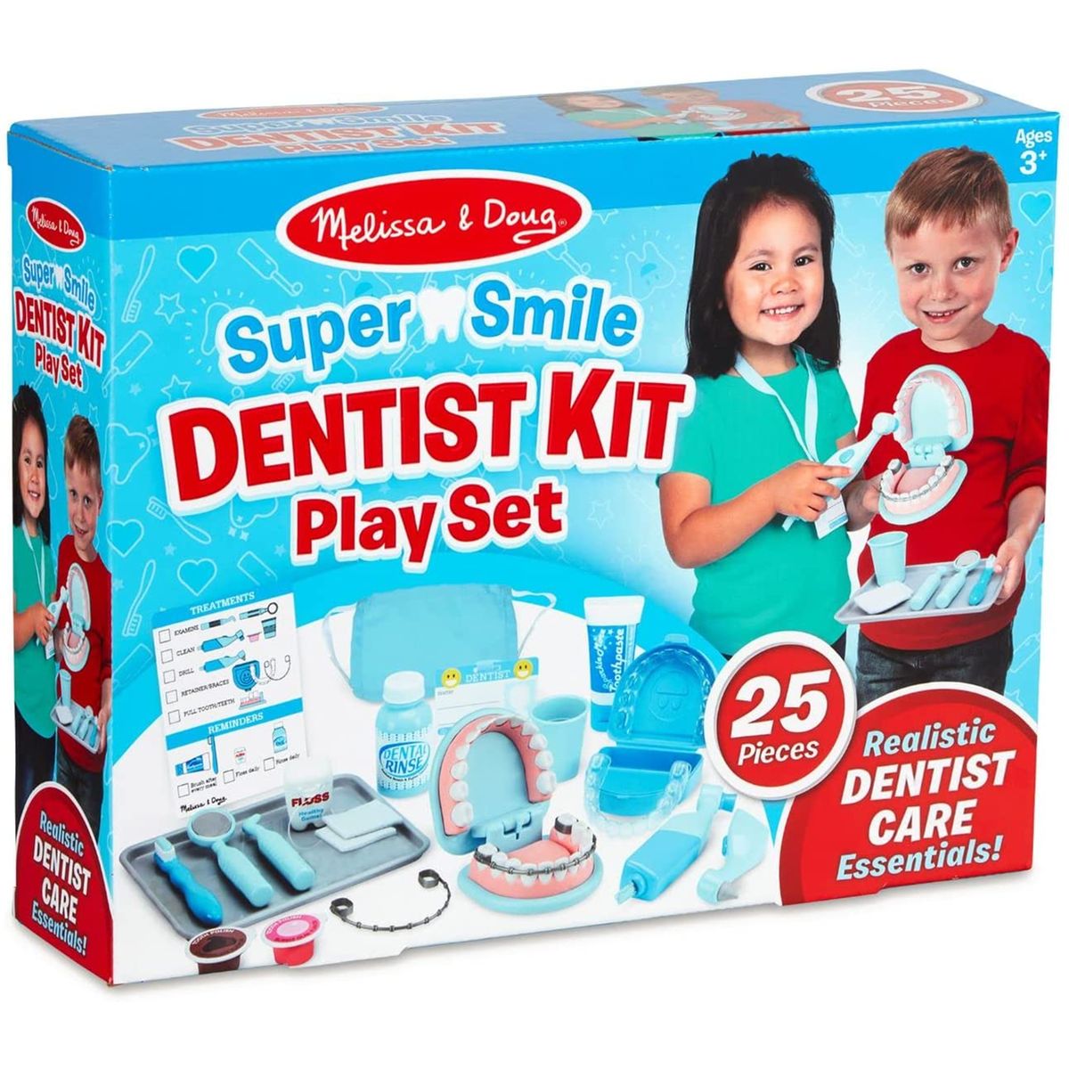 Kit De Jouets De Dentiste Bleu Pour Enfants, Ensemble De Jeux De