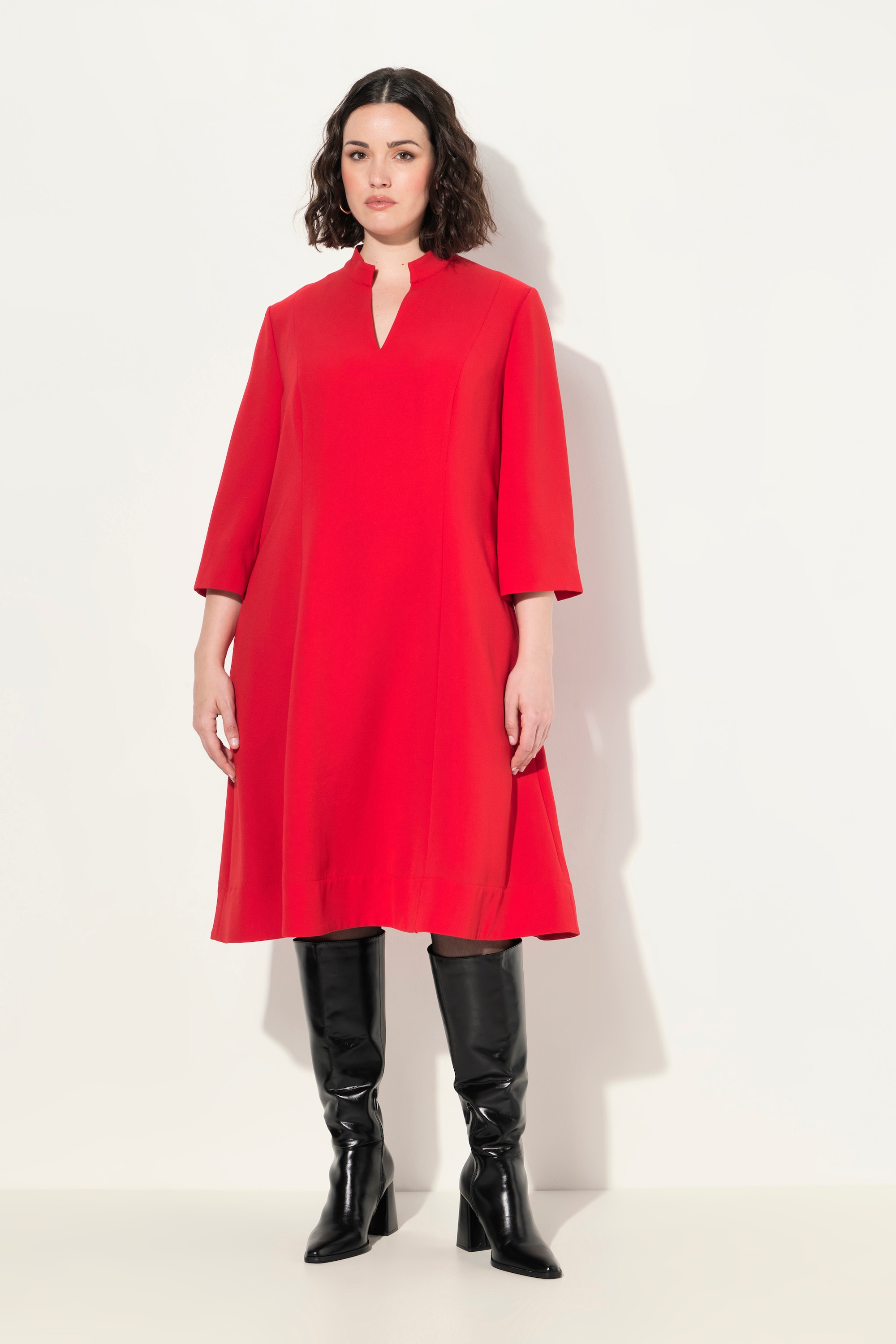 Robe midi à col montant, ULLA POPKEN