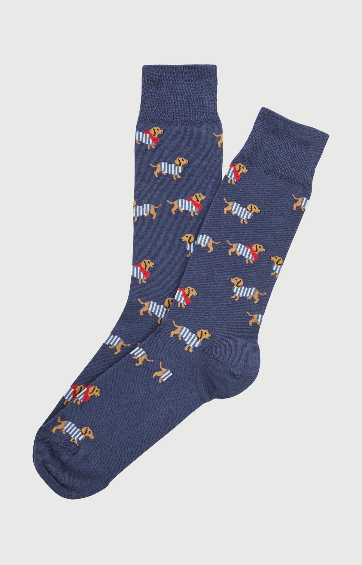 Chaussettes en coton imprimé Tobbie Marine, ARTHUR