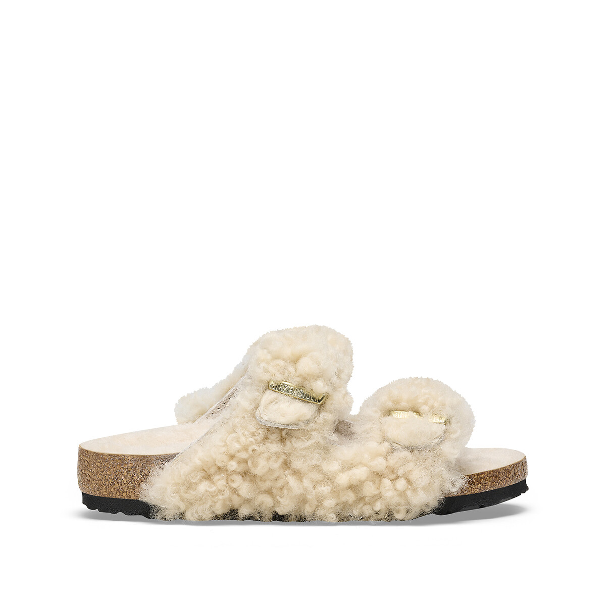 Image of Arizona Teddy Rivet Mules in Wool with Shearling Lining