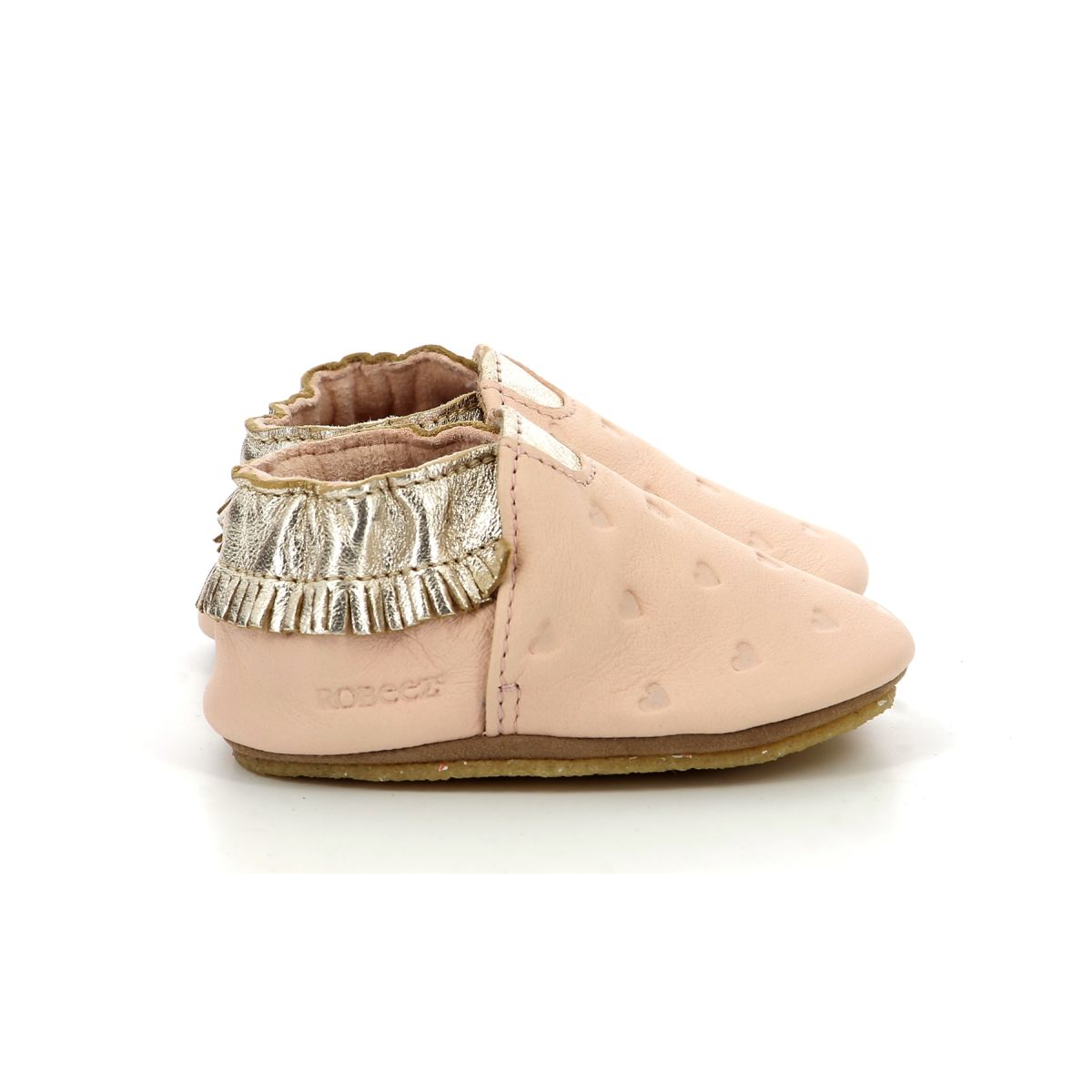 Chaussons cuir appaloosa crp rose Robeez La Redoute