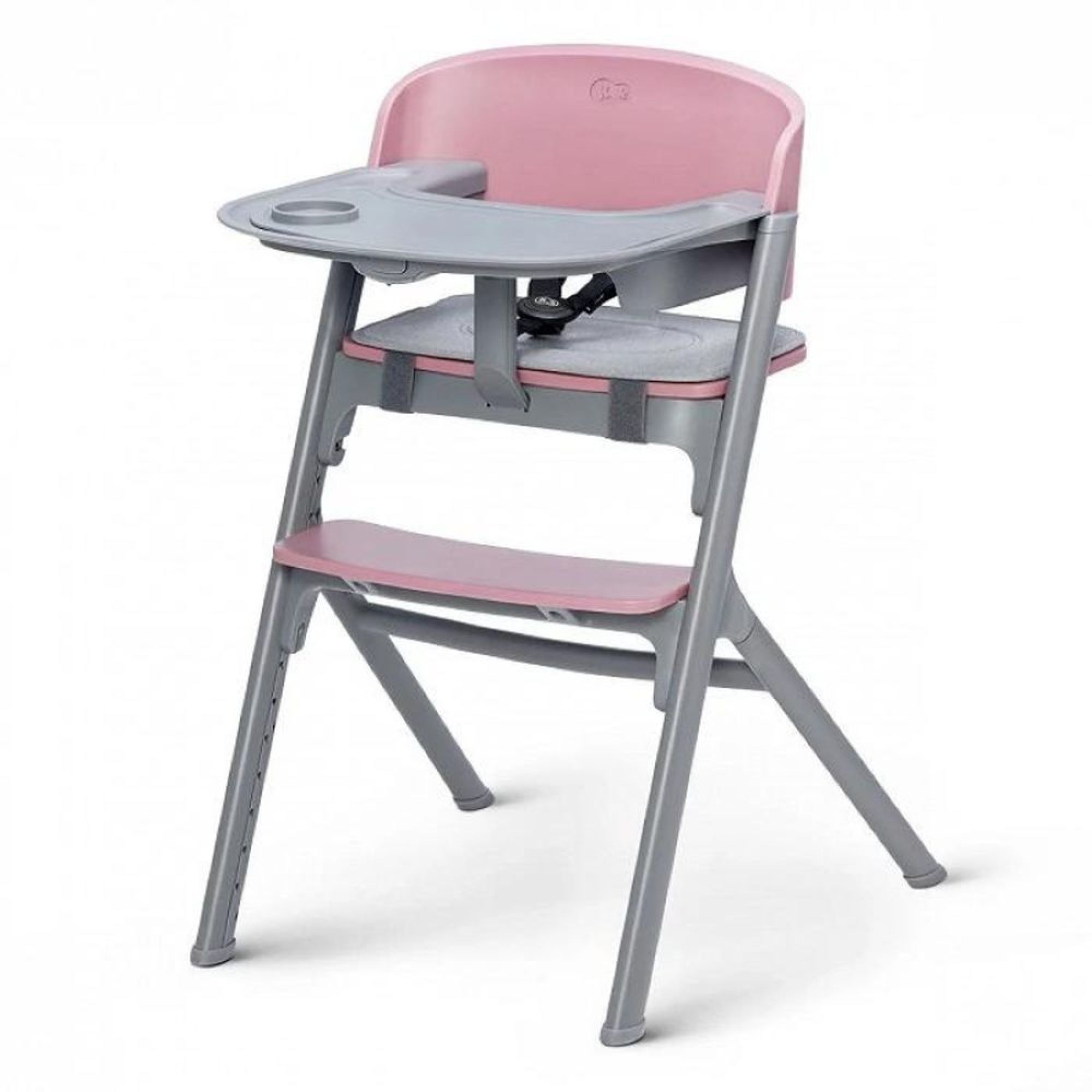 Chaise haute 4 en 1 Livy Aster Pink + transat Calmee, KINDERKRAFT