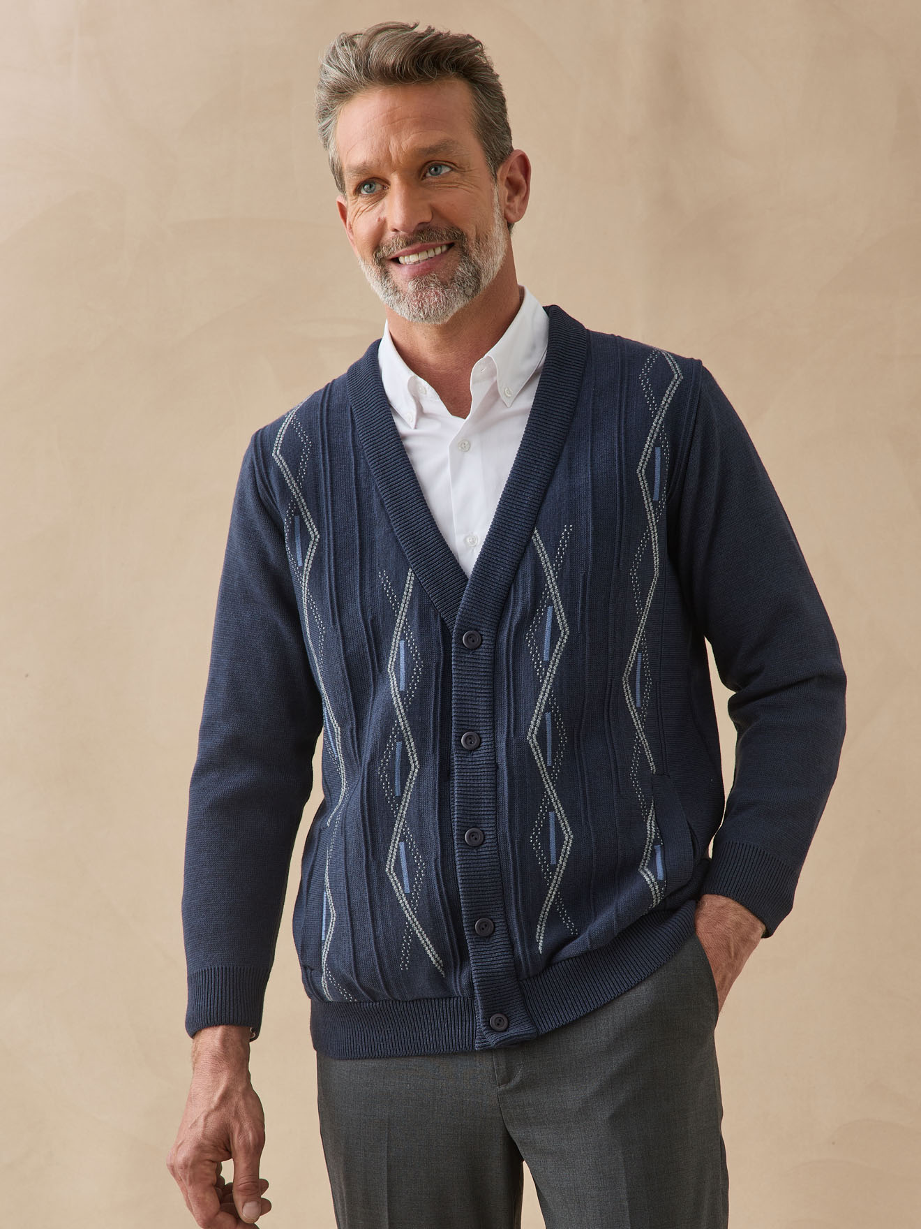 Gilet classique homme avec laine, DAXON