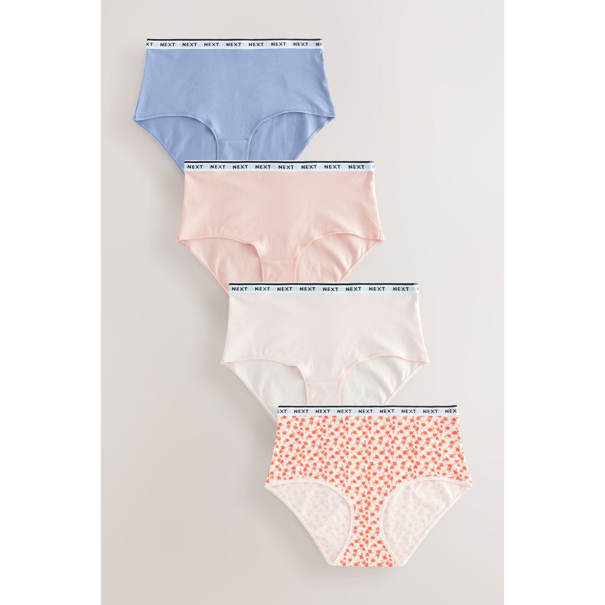 Culotte en coton à logo, lot de 4, NEXT