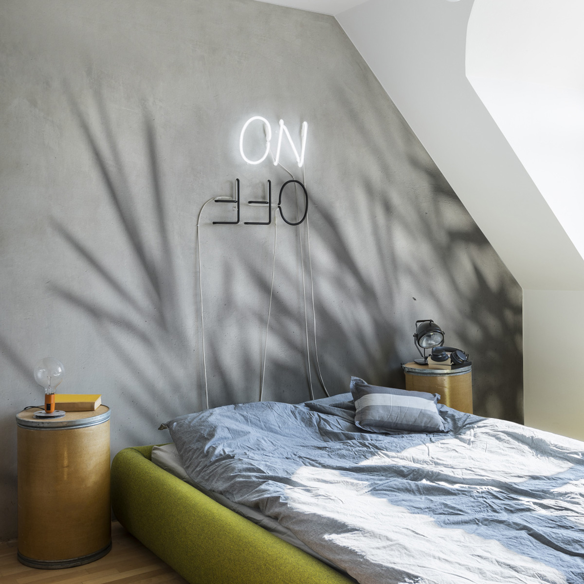 Papier peint panoramique Concrete Bamboo, 425 x 250cm, ACTE DECO