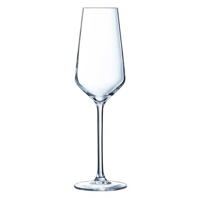 6 flûtes à Champagne 21cl Ultime - Cristal d'Arques - Verre ultra transparent moderne CRISTAL D ARQUES
