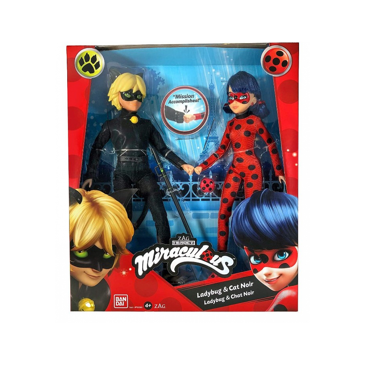 Miraculous Ladybug Pack de poupees, BANDAI