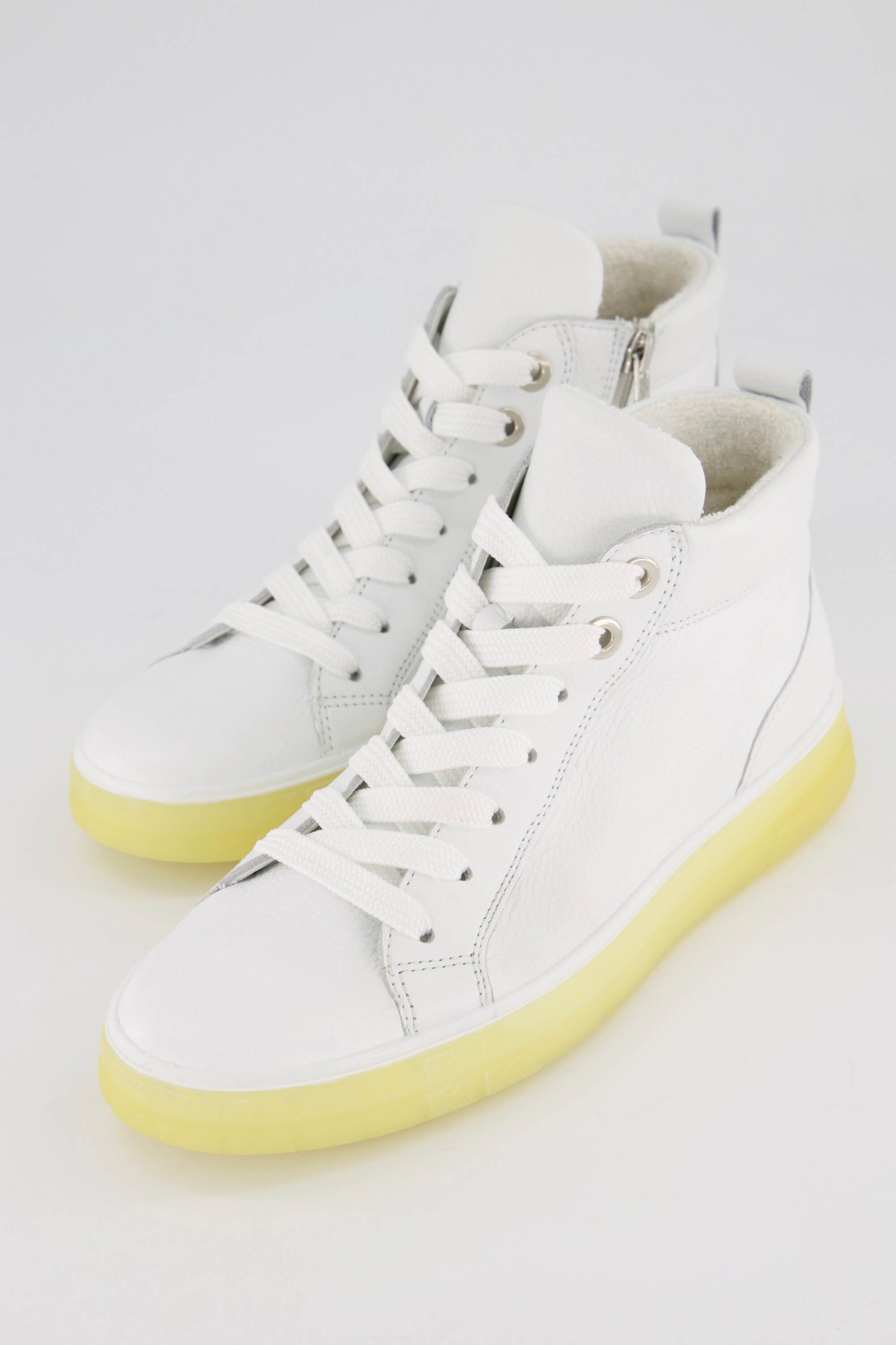 Sneaker en cuir zip largeur h abricot clair Ara La Redoute