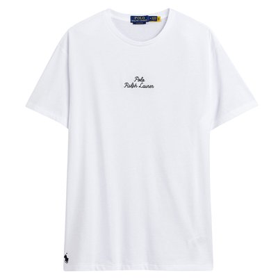 Embroidered Logo Cotton T-Shirt in Regular Fit POLO RALPH LAUREN