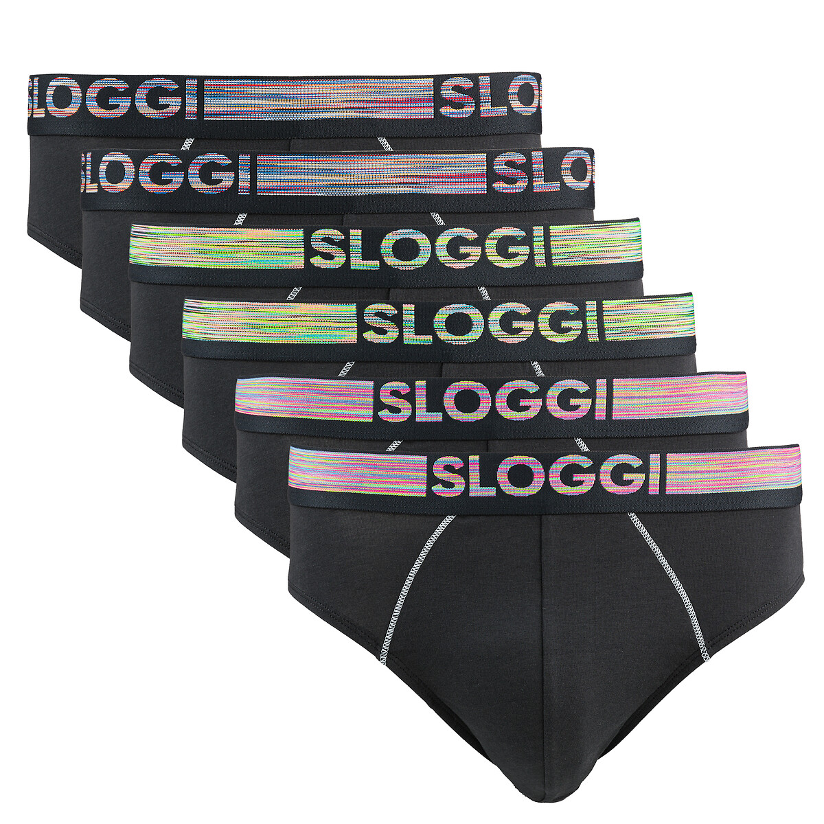 Image of Pack of 6 Go ABC Briefs in Organic Cotton