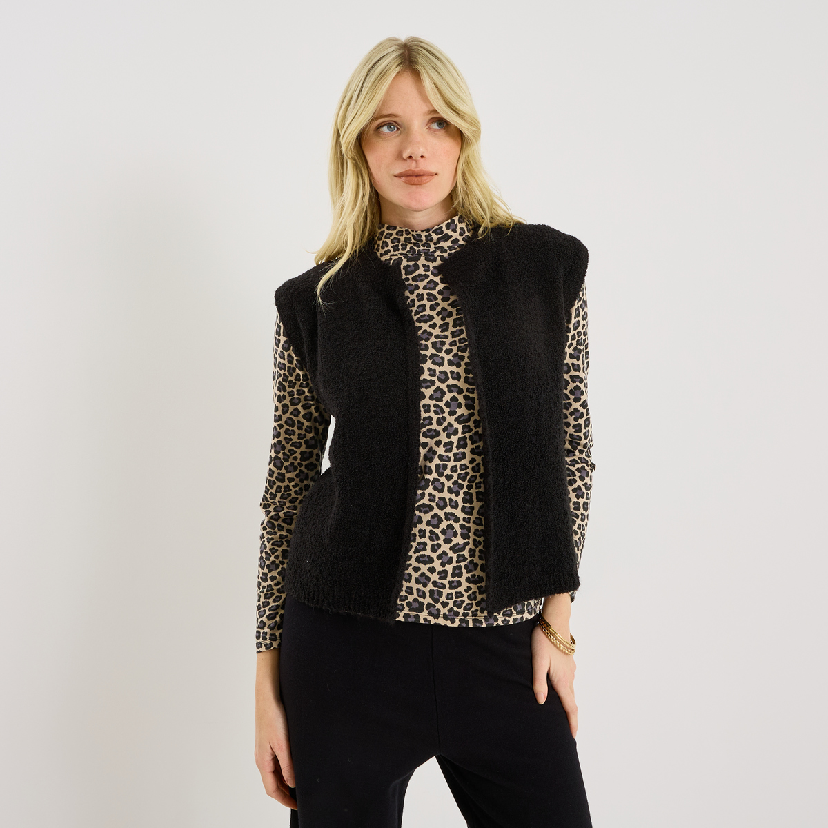 Gilet uni sans manches, GRAIN DE MALICE