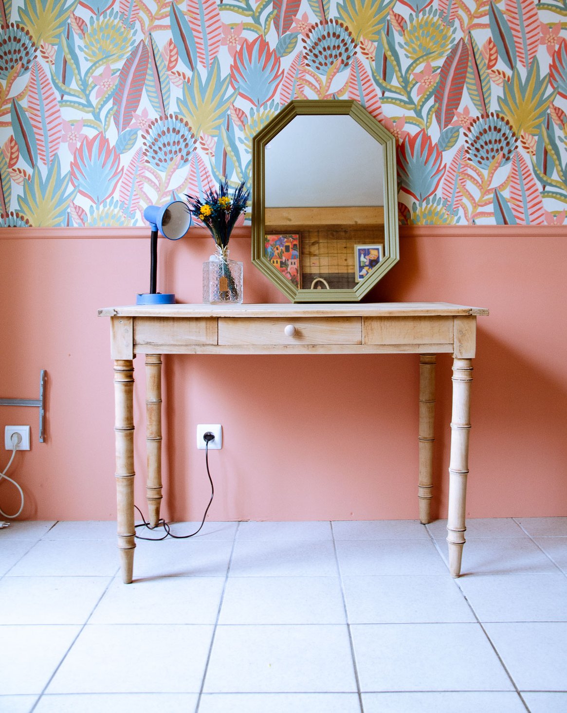 Bureau en bois Edouard N°689 - Bon état, DEBONGOUT
