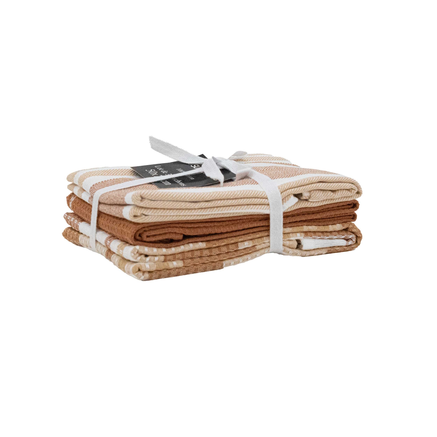 Set de 3 torchons cuisine coton 50x70 cm, SUD ETOFFE