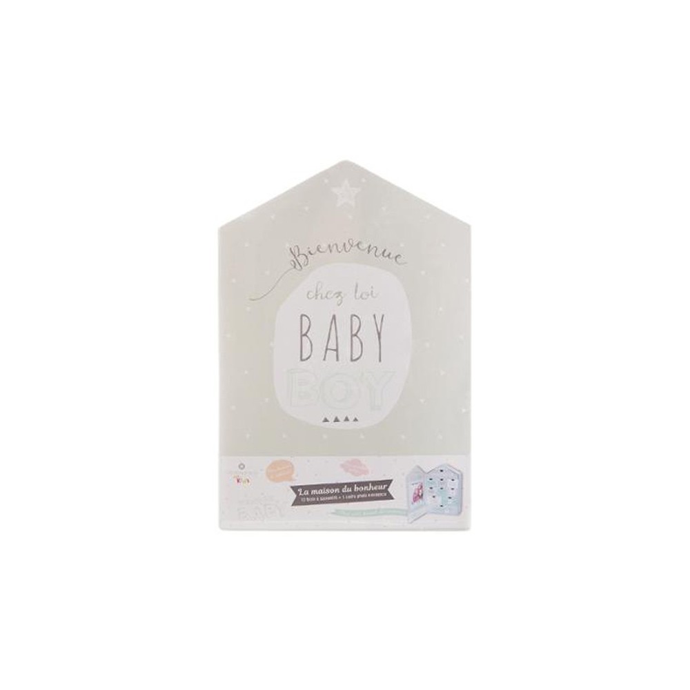 Maison coffret naissance Bienvenue chez toi Baby Boy, ATMOSPHERA