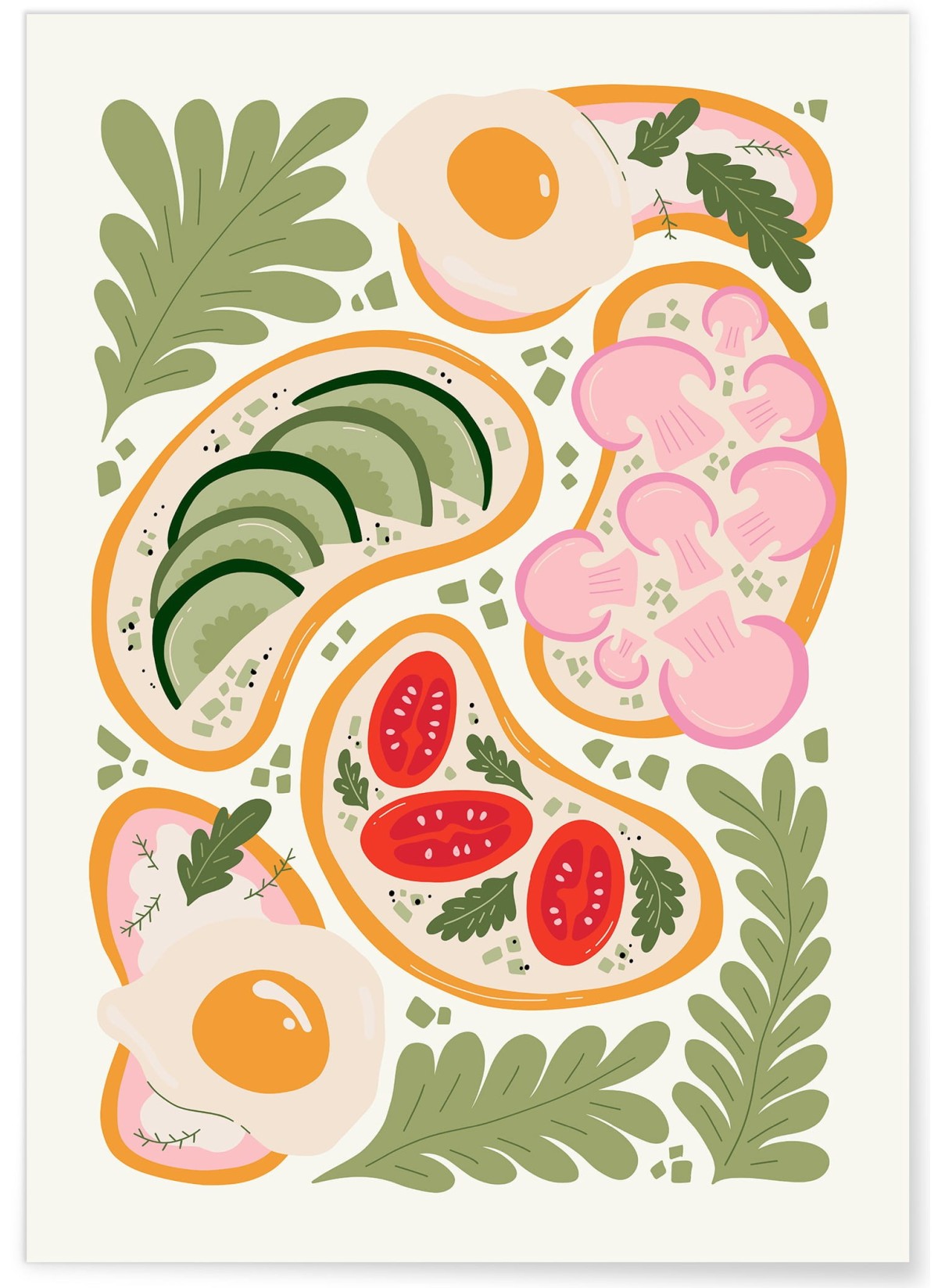 Affiche Tartines Gourmandes, L'AFFICHERIE