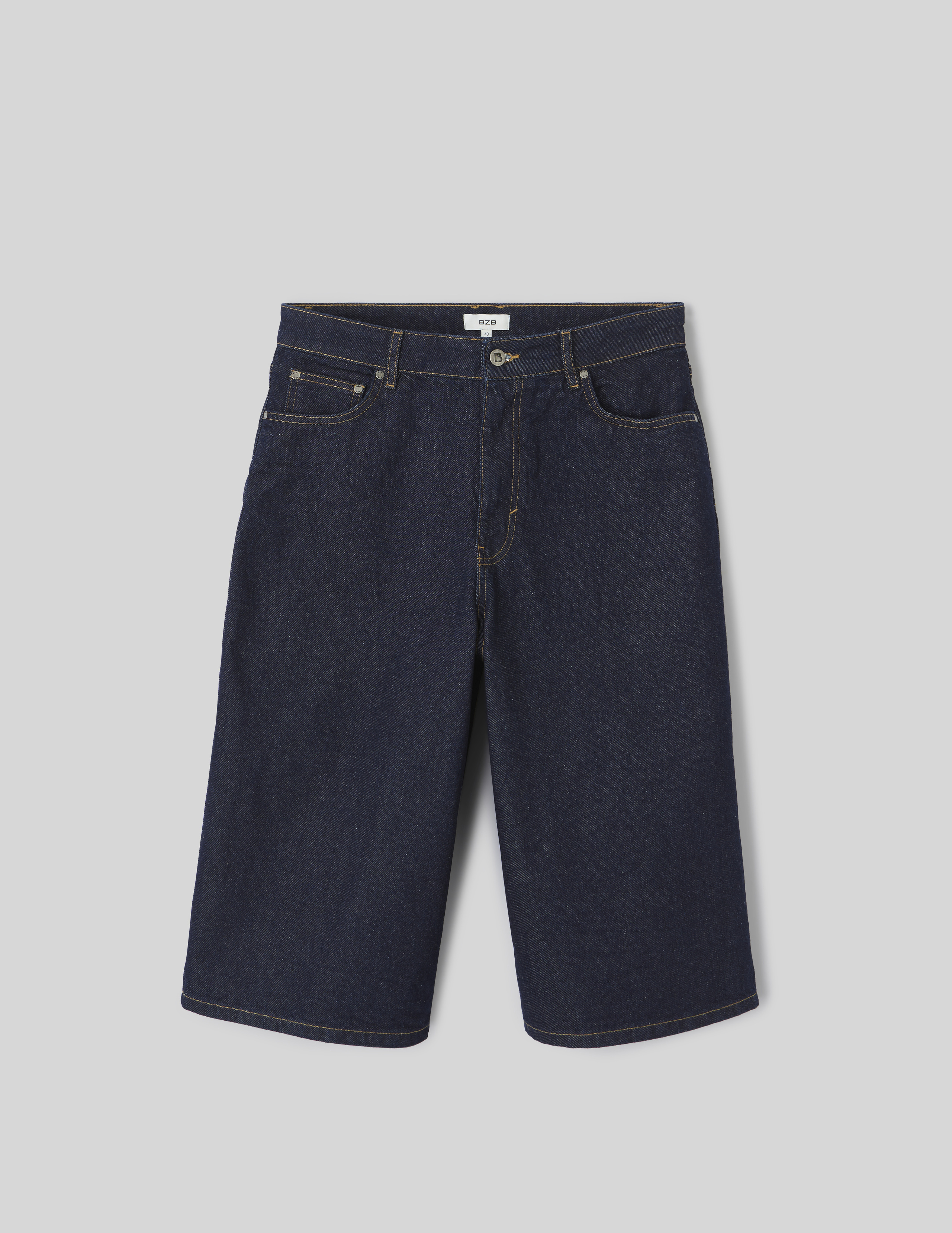 Bermuda baggy en denim, BZB