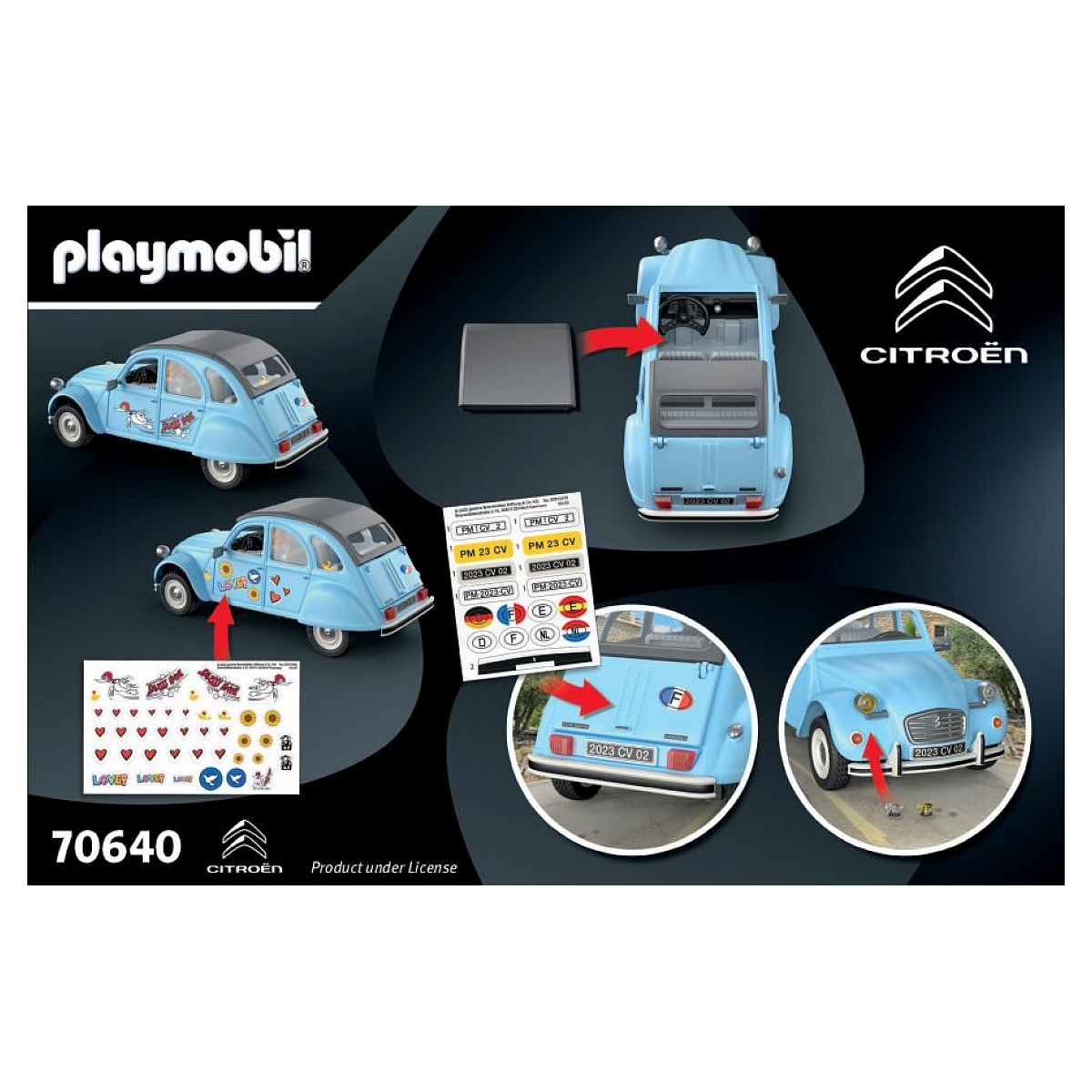 Playmobil 70640 Citroën 2CV Classic Cars - French Collectible Car - Unique and Vintage Model - Vintage Car - From 5 Years Playmobil 70640 Citroën 2CV Classic Cars - French Collectible Car - Unique and Vintage Model - Vintage Car - From 5 Years