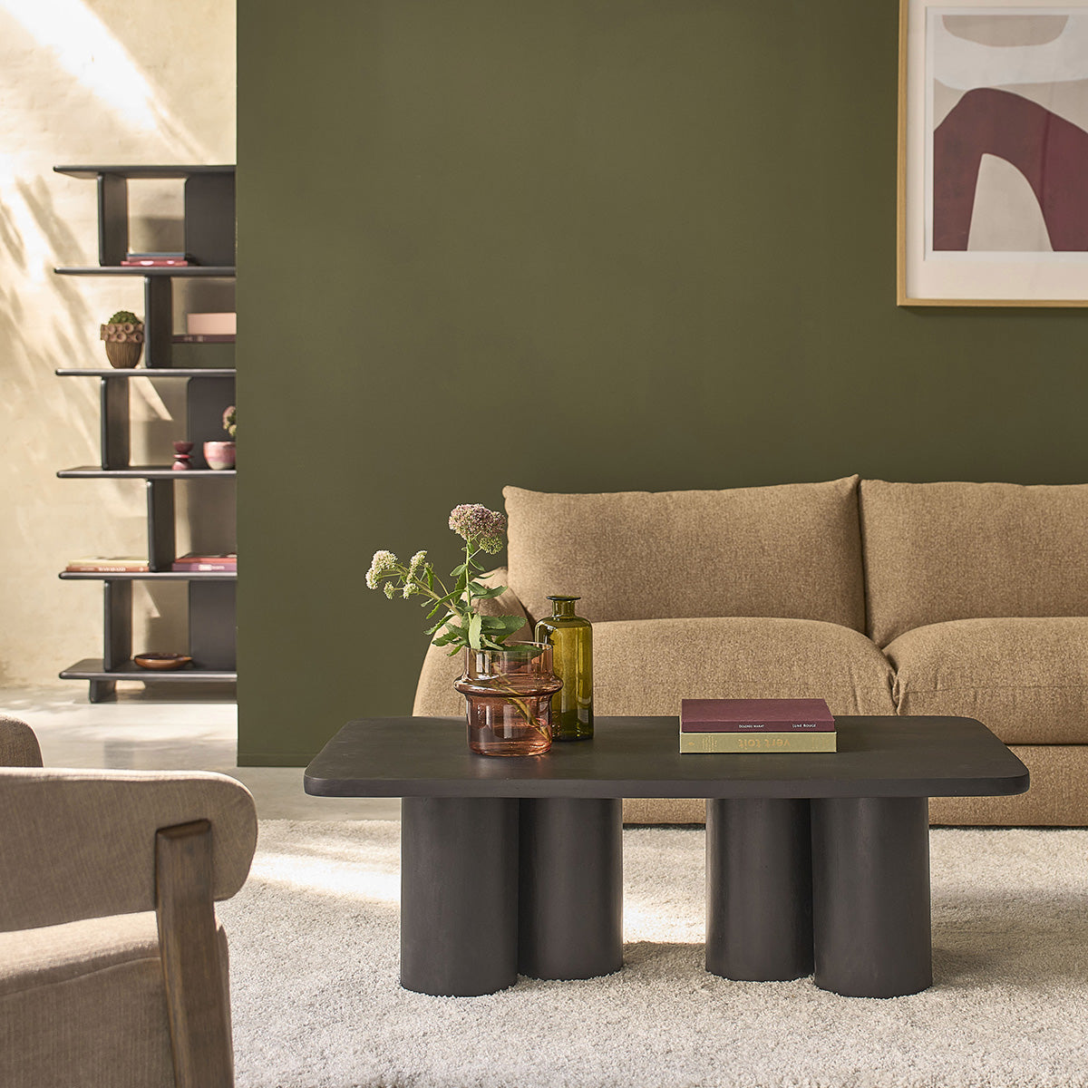 Table basse en manguier massif 120 cm CLEO, BERAH GETAH