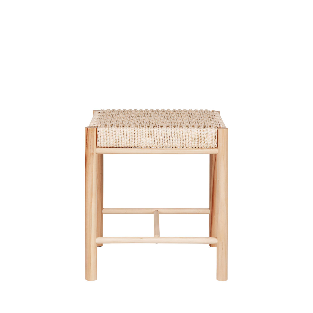 Tabouret en bois et corde H46,5cm- ABANO, HOUSE NORDIC