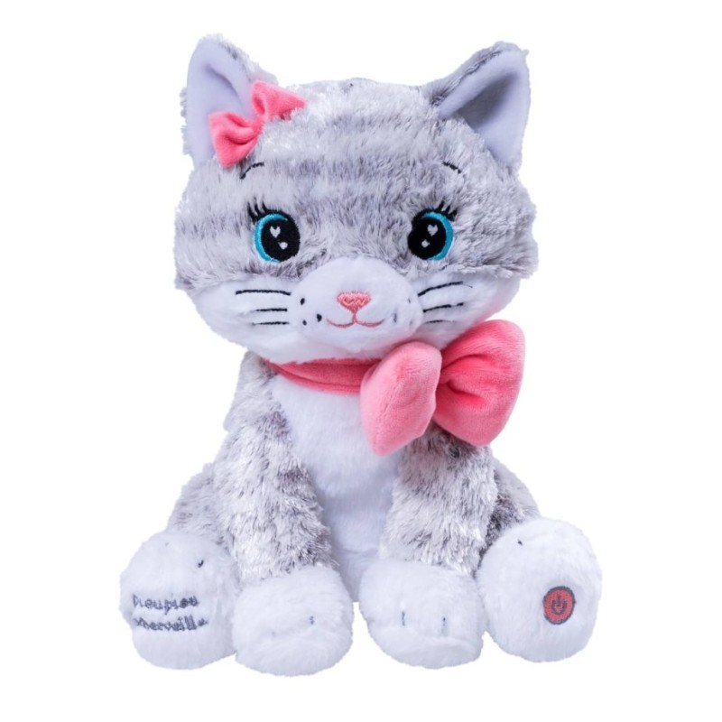 Veilleuse Moustache - Mon chaton lumineux et musical - 28cm, PIOUPIOU ET MERVEILLES