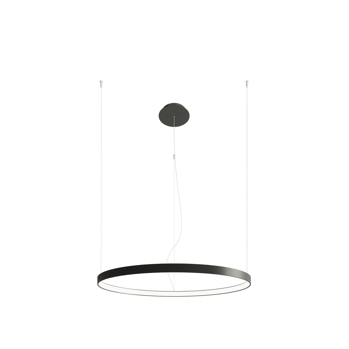 Lustre Aluminium Noir LED 1 Rio, EDEN