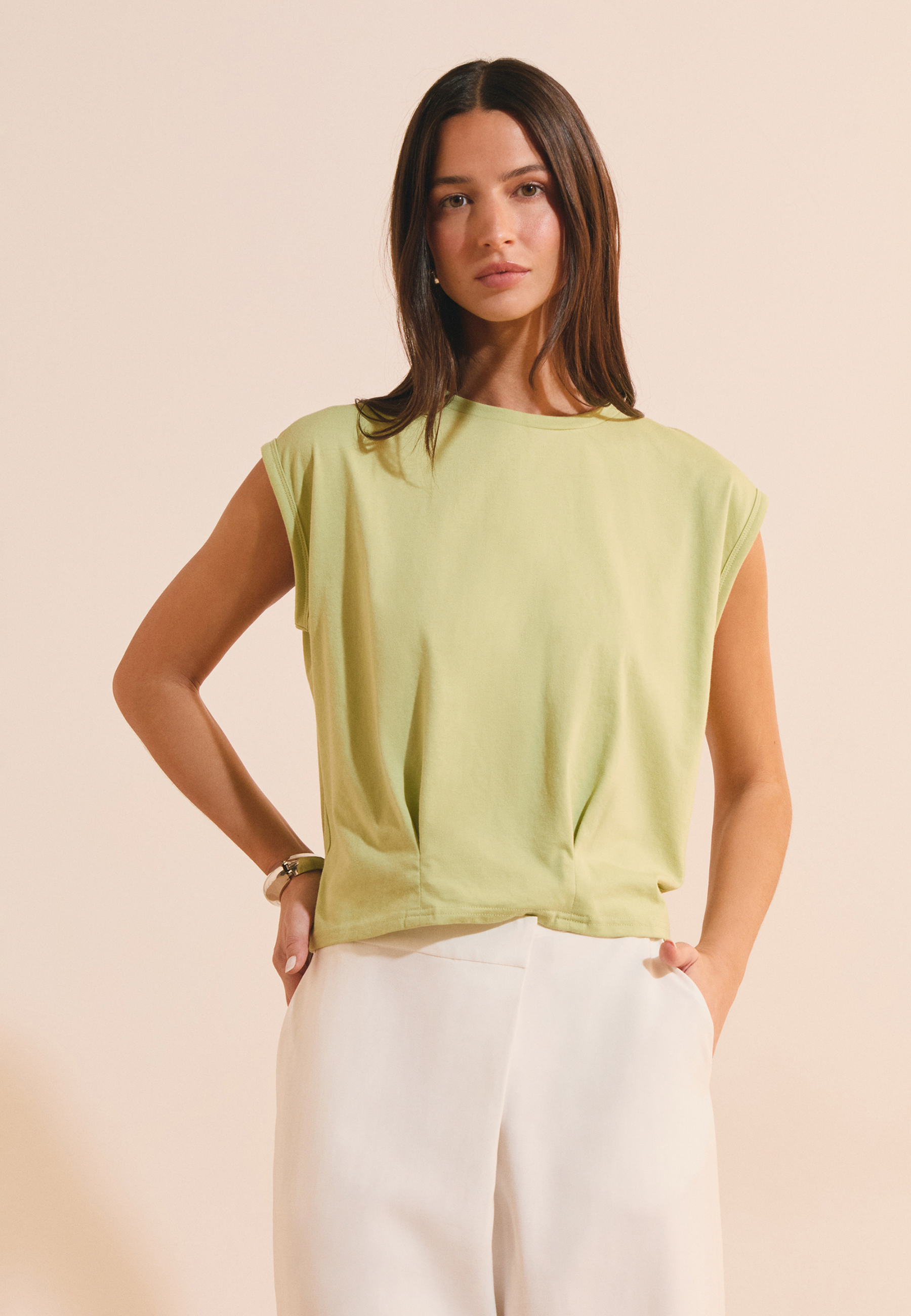 T-shirt col rond avec coton ALEXANDRE TS, ETAM