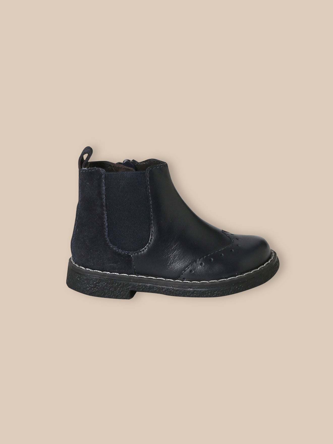 Boots Chelsea en cuir, CYRILLUS