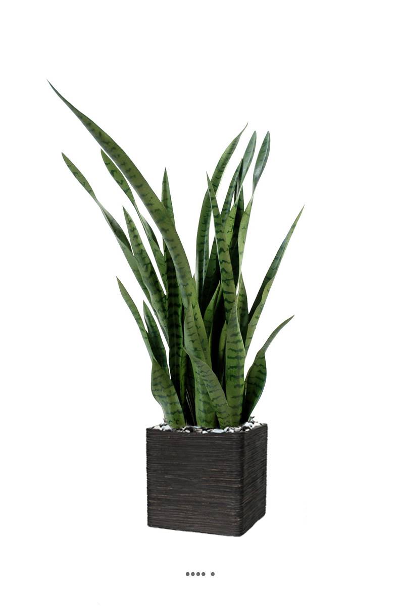 Sansevieria artificiel en pot H 110 cm, ARTIFICIELLES